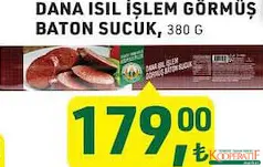 TARIM KREDİ DANA ISIL İŞLEM GÖRMÜŞ BATON SUCUK 380 G